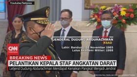 VIDEO: Pelantikan Kepala Staff Angkatan Darat