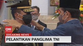 VIDEO: Presiden Jokowi Lantik Panglima TNI Jenderal TNI Andika Perkasa