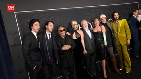 VIDEO: Pose Lady Gaga dan Adam Driver di Perilisan House of Gucci