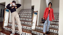 9 Potret Fashion Style Tyna Kanna Ibu Dua Anak yang Modis bak ABG!