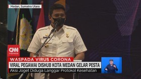 VIDEO: Viral Pegawai Dishub Kota Medan Gelar Pesta