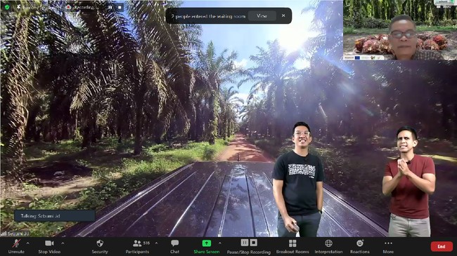RSPO menggelar kunjungan virtual ke perkebunan kelapa sawit berkelanjutan dan kawasan konservasi orangutan dalam rangka Hari Sawit Nasional.