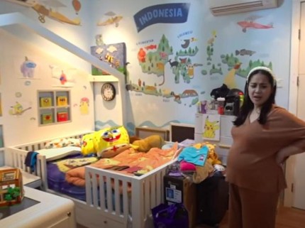 7 Potret Kamar Anak Kedua Nagita Slavina, Lucu Ada Perpustakaan Mini