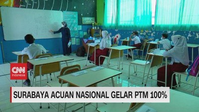 VIDEO: Surabaya Acuan Nasional Gelar PTM 100%