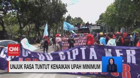 VIDEO: Unjuk Rasa Tuntut Kenaikan Upah Minimum