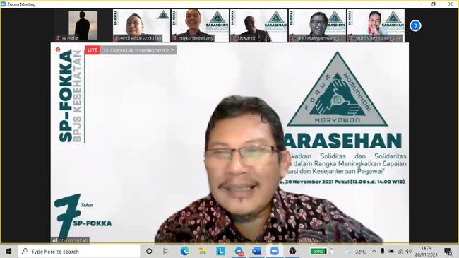 Serikat pekerja yang berada di lingkungan BPJS Kesehatan itu dinilai berperan sebagai jembatan bagi para pegawai untuk menciptakan komunikasi lebih efektif.