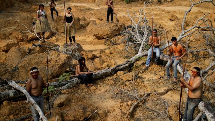 Kerusakan hutan di hutan Amazone, Brazil. (REUTERS/Ueslei Marcelino)