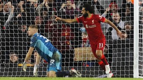 FOTO: Pesta Gol Meriah Liverpool ke Gawang Arsenal