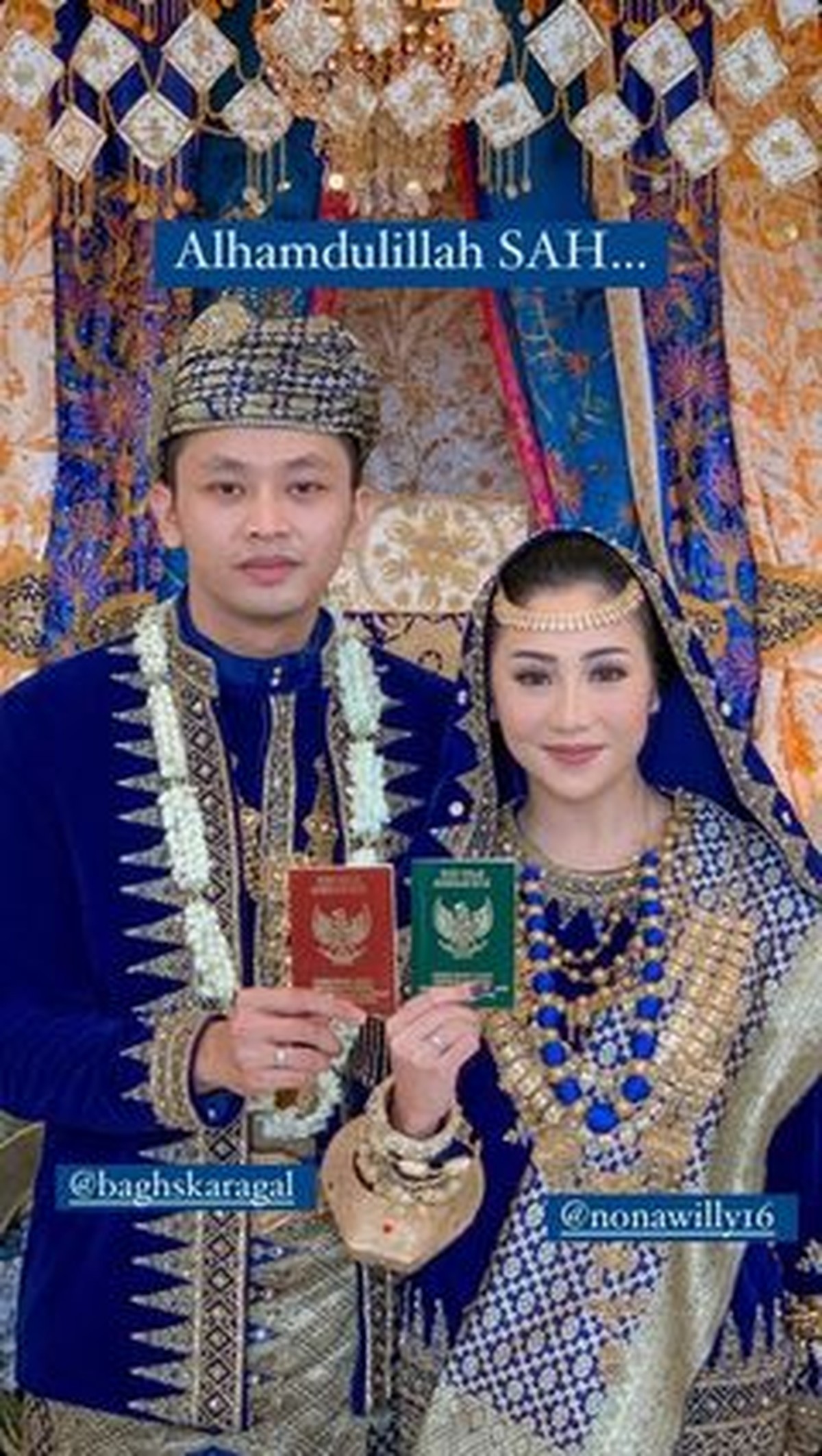 Winona Willy atau akrab disapa Nona tengah berbahagia atas pernikahannya dengan sang kekasih&period; Yuk intip momen pernikahannya&excl;