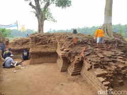10 Hari Ekskavasi Kupas 70 Persen Candi di Situs Pandegong Jombang