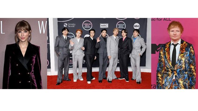 Daftar lengkap pemenang AMA 2021 meliputi Taylor Swift, BTS, dan Ed Sheeran. Berikut daftar lengkap pemenang American Music Awards 2021.