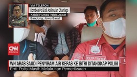VIDEO: WN Arab Saudi Penyiram Air Keras ke Istri Ditangkap Polisi