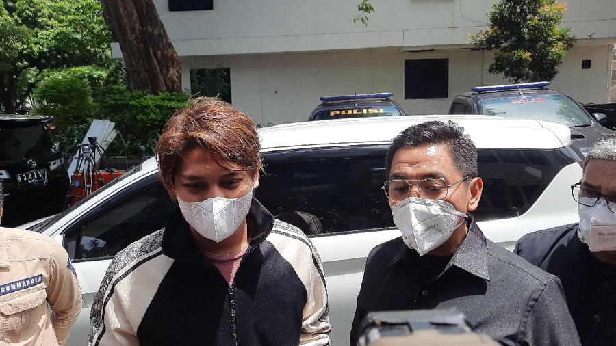 Rizky Billar di Polda Metro Jaya (Foto: Yogi/detikcom)