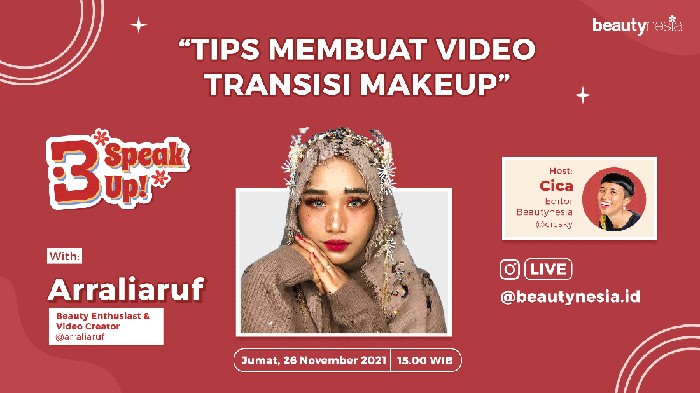 Belajar Bikin Video Transisi Makeup di Instagram Live B-Speak Up!