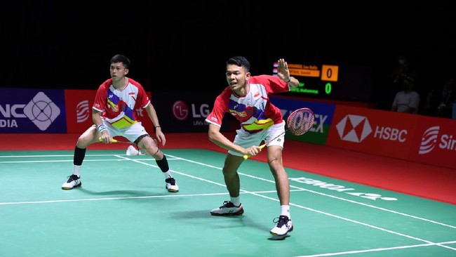 Fajar Alfian/Muhammad Rian Ardianto berhasil lolos ke 16 besar Badminton Asia Championship (BAC) 2022.