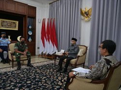 Jenderal Andika Temui Maruf Amin, Laporkan Kebijakan Baru di Papua