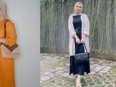 10 Style Outfit Hijab ala Kesha Ratuliu Bumil Cantik yang Modis