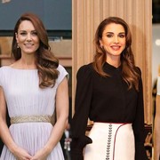 Beda Gaya Kate Middleton, Ratu Rania, dan Putri Mary dengan Dress Serba Biru, Siapa Paling Modis?