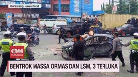 VIDEO: Bentrok Massa Ormas Dan LSM, 3 Terluka