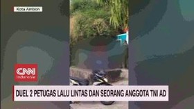 VIDEO: Duel 2 Petugas Lalu Lintas dan Seorang Anggota TNI AD