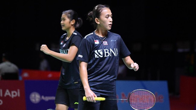 Ganda putri Indonesia Febriana Dwipuji Kusuma/Amalia Cahaya Pratiwi mengaku terkejut bisa menyingkirkan salah satu unggulan Indonesia Open 2021, Kamis (25/11).