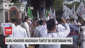 VIDEO: Guru Honorer Madrasah Tuntut Sk Kesetaraan PNS