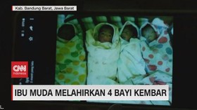 VIDEO: Ibu Muda Melahirkan 4 Bayi Kembar