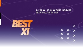 INFOGRAFIS: Best 11 Liga Champions, Trisula Ronaldo, Dzeko, dan Mahrez
