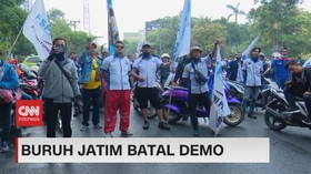 VIDEO: Buruh Jatim Batal Demo