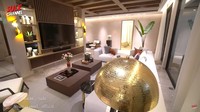 <p>Rumah Al, El, dan Dul hanya memiliki satu ruang tamu sebagai tempat mereka bersantai. Di sini, anak-anak Maia Estianty biasa menonton film dan bermain game di TV selebar 75 inci.(Foto: YouTube SULE Channel)</p>