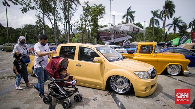 FOTO: Pameran Otomotif di Tengah Pandemi yang Tak Kunjung Usai