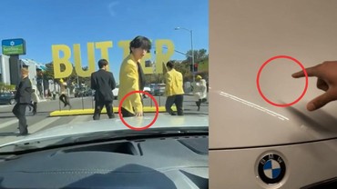 img-title Mobil Disentuh V BTS, ARMY Larang Cher Calvin Cuci Mobilnya