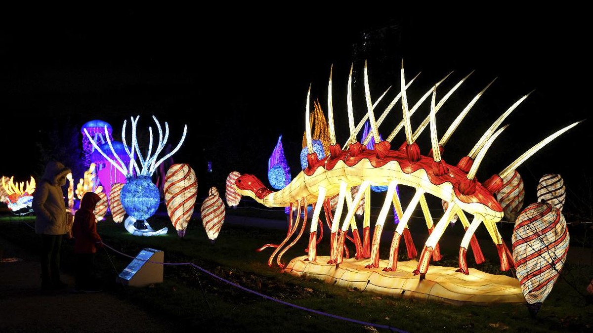 FOTO: Warna-warni Dinosaurus Hiasi Taman di Prancis