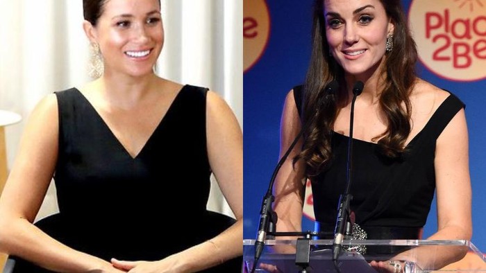 Adu Gaya Kate Middleton dengan Meghan Markle saat Mengenakan Busana yang Mirip, Siapa Favoritmu?