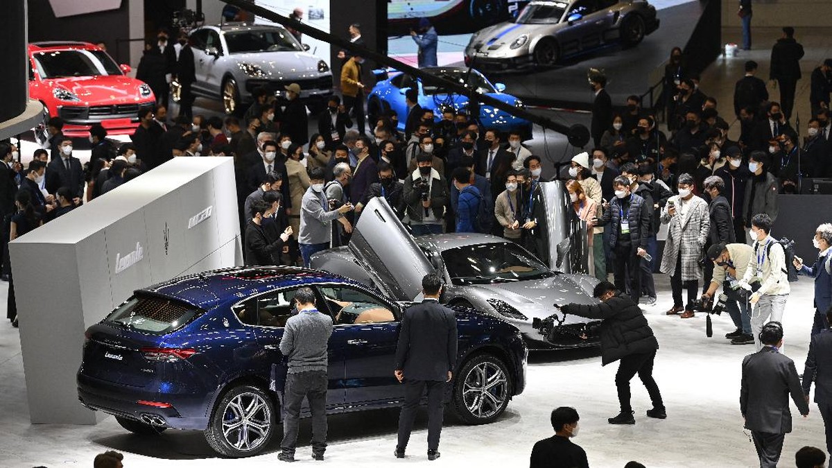 FOTO: Deretan Mobil Listrik di Seoul Mobility Show 2021