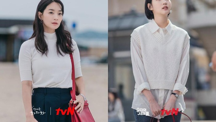 Beda Gaya Shin Min Ah di 'Hometown Cha Cha Cha' dan Kim Go Eun di 'Yumi's Cells', Kamu Suka yang Mana?