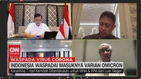 VIDEO: Indonesia Waspadai Masuknya Varian Omicron