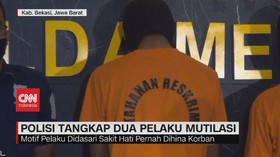 VIDEO: Polisi Tangkap 2 Pelaku Mutilasi Pengemudi Ojol di Bekasi