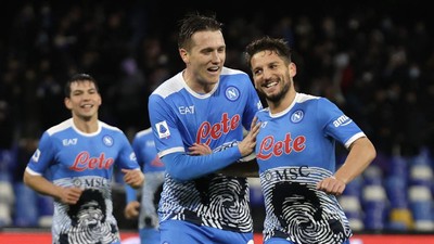 Hasil Liga Italia: Napoli Bantai Lazio 4-0