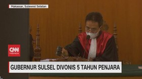 VIDEO: Gubernur Sulsel Divonis 5 Tahun Penjara