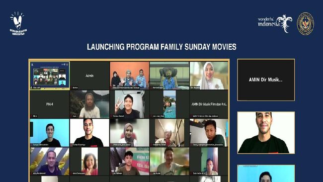 Kemenparekraf secara resmi meluncurkan menggelar Family Sunday Movie (FSM) pada Senin (29/11).