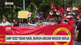 VIDEO: UMP 2022 Tidak Naik, Buruh Ancam Mogok Kerja