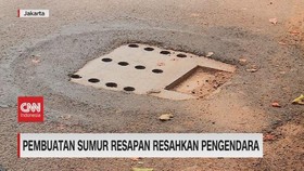 VIDEO: Pembuatan Sumur Resapan Resahkan Pengendara