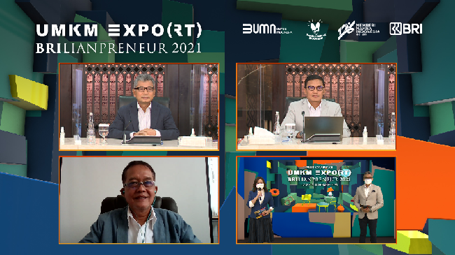 BRI menggelar pameran virtual UMKM EXPO(RT) BRILIANPRENEUR 2021 bertema Dari Indonesia untuk Dunia sebagai bazar virtual terbesar BRI pada 1-16 Desember 2021.