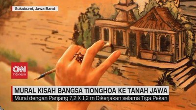 VIDEO: Mural Kisah Bangsa Tionghoa ke Tanah Jawa