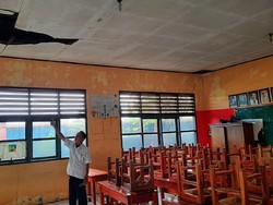 Disdik Segera Perbaiki Atap SDN di Tangerang Jebol Diterjang Angin