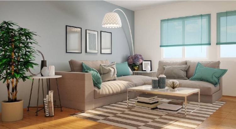 SENTUHAN WARNA HITAM HINGGA KURSI PANJANG Ruangan dengan jendela besar menghadap paparan sinar matahari bisa bikin rumah jadi cerah. Bagaimana tips dekorasi yang tepat dan tetap nyaman?