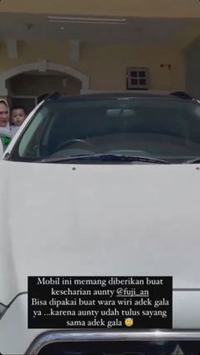 7 Momen Fuji Dapat Hadiah Mobil dari Sahabat Vanessa karena Tulus Rawat Gala Fuji baru-baru ini mendapat hadiah mobil dari sahabat Vanessa karena ia tulus merawat Gala. Yuk intip momennya!