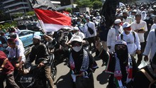 Gagal di Patung Kuda dan Sentul, Reuni 212 Lanjut di Masjid Bekasi