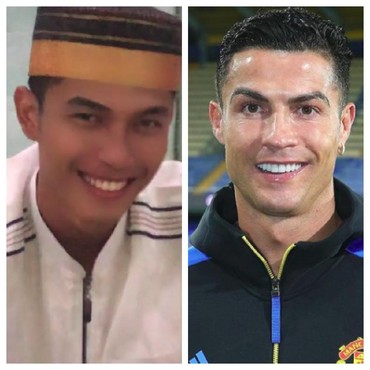 Warganet Heboh Pria Mirip Cristiano Ronaldo Lagi Ngaji di Masjid